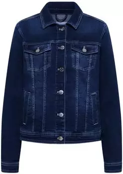 CECIL Brusttaschen und Knöpfe Jeansjacke mid blue wash (Damen) (B21293210281)