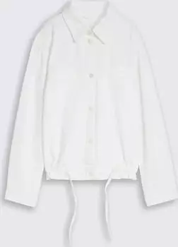 Tom Tailor Lightweight Kordelzug Jeansjacke white denim (Damen) (1046683-10101)