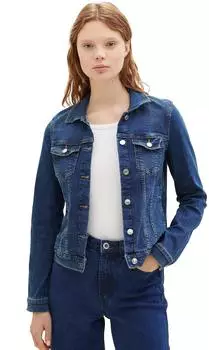 Tom Tailor Denim Stretch Jeansjacke used mid stone blue denim (Damen) (1023962-10119)