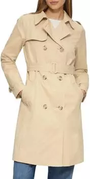 s.Oliver Trenchcoat mit Streifen-Futter Mantel sandstein (Damen) (2160416.8404)