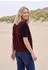 Cecil Teddy-Weste mit Softshelldetails (B220340) red wine