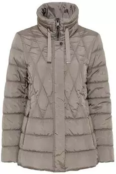 Fuchs & Schmitt Steppjacke Stehkragen mit Kordelzug Regular Fit (801695195) taupe
