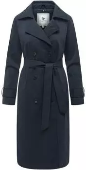 Ragwear Trenchie Felt Y Langer Mantel mit herausnehmbarem Stepp-Inlay (79117032) navy
