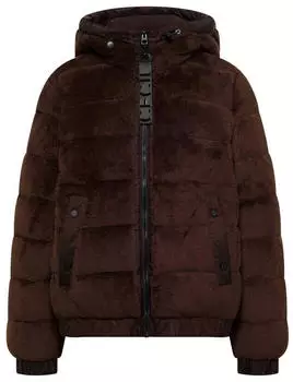 Cecil Gef&uuml;tterte Fake Fur Jacke mit Kapuze (CCB20226717754) braun