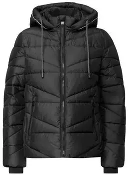 Cecil Steppjacke mit Kapuze und Zipper (CCB20231710001) schwarz