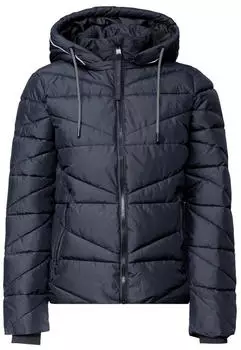 Cecil Steppjacke mit Kapuze und Zipper (CCB20231715631) blau