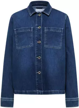 Cecil Denim Overshirt mit Knopfleiste (CCB21310310281) blau