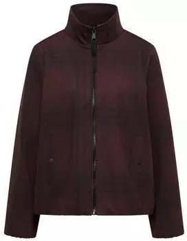 Cecil Karierte Jacke in Wolloptik mit Stehkragen (CCB21315238133) rot