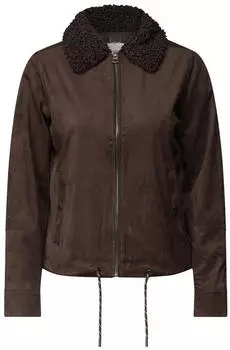 Cecil Velours Jacke mit Teddy-Kragen (CCB21320117747) braun