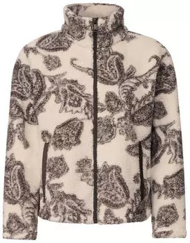 Cecil Teddy-Jacke mit Stehkragen und Muster (CCB21321425641) weiß