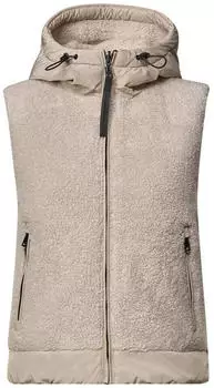 Cecil Wendbare Teddyweste in Unifarbe (CCB22032217758) beige