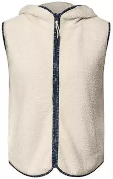 Cecil Teddy-Weste mit Kapuze und Zipper (CCB22034315641) wei&szlig;