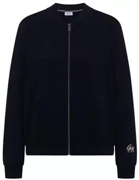 Cecil Blouson mit Strukturmix und Elastiksaum (CCB32603516831) blau