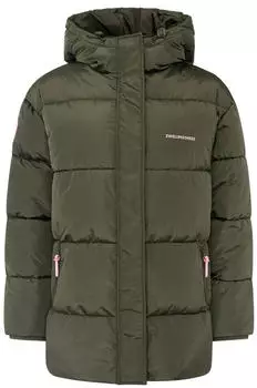 Zwillingsherz Love More Steppjacke mit Kapuze khaki