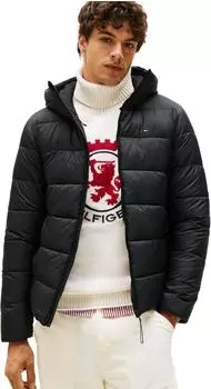 Tommy Hilfiger Ripstop Hooded Puffer Jacket (DW0DW21626) black