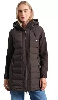 Street One Softshelmantel mit Kapuze und Steppdetails (A202313) auburn brown