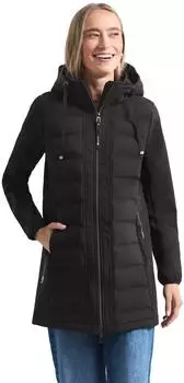 Street One Softshelmantel mit Kapuze und Steppdetails (A202313) black
