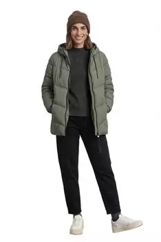Street One Gefütterter Midi-Parka mit Kapuze (A20230317656)