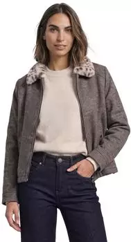 Street One Jacke mit Wollanteil und Fake-Fur-Kragen (A21321327874)