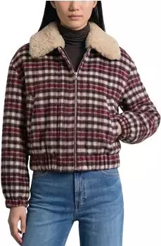 Marc O'Polo Karierter Wollblouson regular weiss (5000011772_1257)