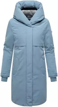 Navahoo Domingaa 14 Winter-Kurzmantel mit gro&szlig;er Kapuze powder blau