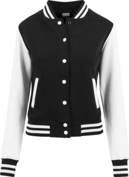 Urban Classics Ladies 2-Tone College Sweatjacket (TB218) black/white