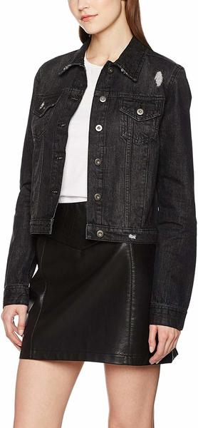 Urban Classics Ladies Denim Jacket black washed (TB1542-709)