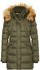 Marc O'Polo Puffa Coat With Detachable Fur Collar workers olive (909032971143-470)