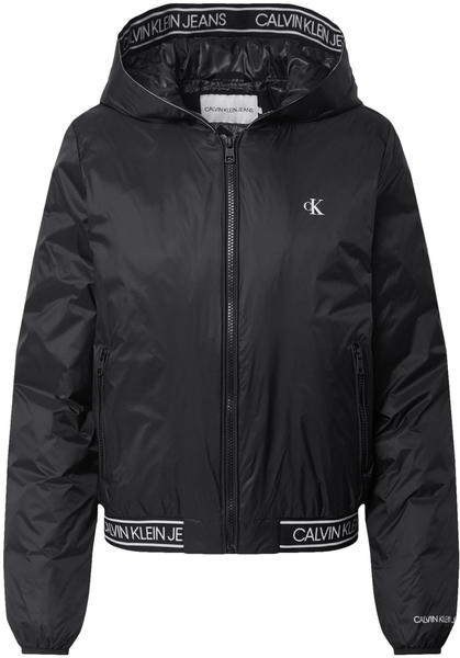 Calvin Klein Logo Tape Hooded Jacket (J20J214117) black
