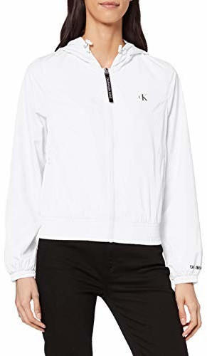 Calvin Klein Hooded Zip Up Jacket (J20J213530) white