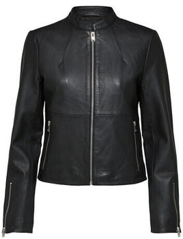 Selected Slfibi Leather Jacket B Noos (16076518) black