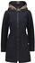 CMP Campagnolo CMP Wool Blend Coat With Faux Fur Collar (30M3396) black/blue