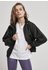 Urban Classics Ladies Oversized Shiny Crinkle Nylon Jacket (TB4073-00007-0037) black
