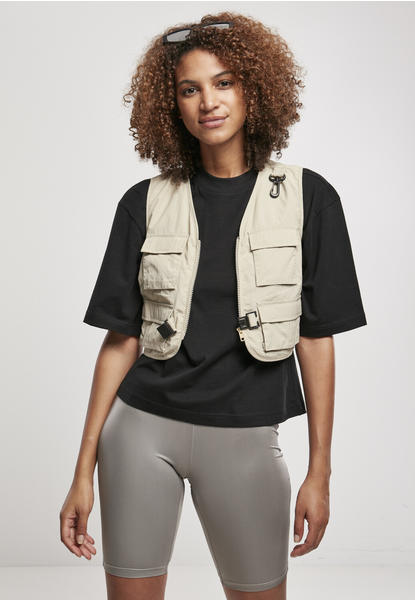 Urban Classics Ladies Short Tactical Vest (TB3633-02439-0042) concrete