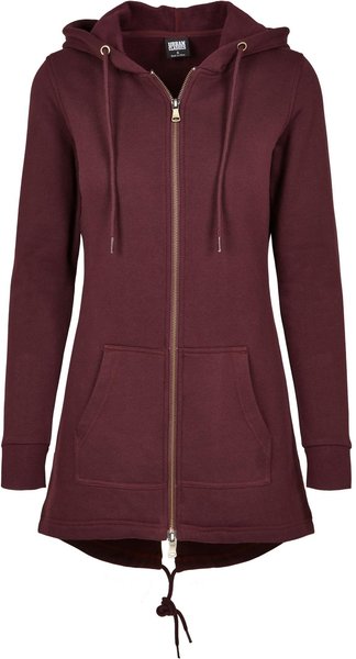 Urban Classics Ladies Sweat Parka (TB1075-02243-0037) redwine