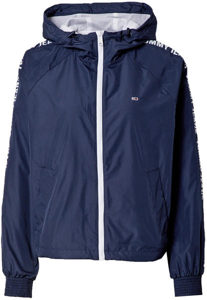 Tommy Hilfiger Repeat Logo Tape Recycled Polyester Windbreaker (DW0DW09929) navy