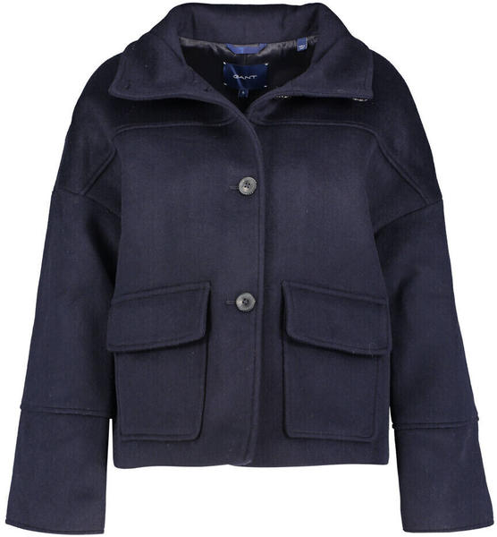 GANT D1 Wool Blend Cropped Jacket (4700128) blue