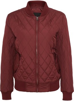 Urban Classics Ladies Diamond Quilt Nylon Jacket (TB806-00606-0042) burgundy