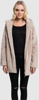 funktionale URBAN CLASSICS Damen Jacke gro&szlig;e Kapuze Kordelzug 310 g/m2 Beige -...