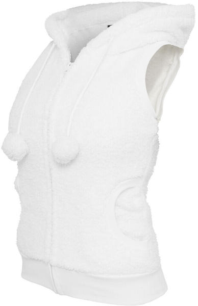 Urban Classics Ladies Teddy Vest Black (TB393-00220-0046) white