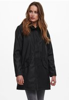 ONLY Funktionsmantel "ONLSALLY RAINCOAT OTW NOOS" mit Kapuze und Teddypl&uuml;schfutter