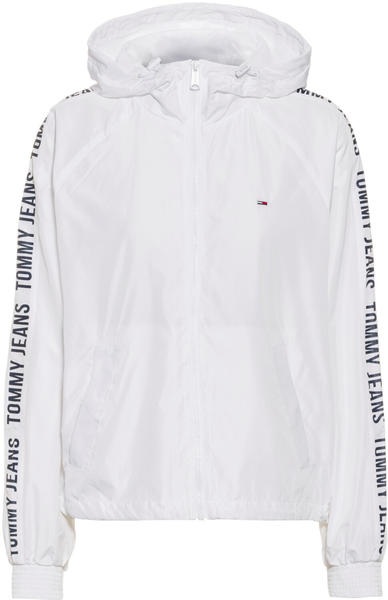Tommy Hilfiger Repeat Logo Tape Recycled Polyester Windbreaker (DW0DW09929) white