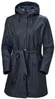Helly Hansen 53252_601-L, Helly Hansen W Kirkwall II Raincoat washed navy stripe aop