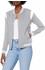 Urban Classics Ladies Organic Inset College Sweat Jacket (TB3776-01219-0037) grey/white