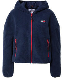 Tommy Hilfiger Tommy Badge Sherpa Hooded Jacket (DW0DW11093) twilight navy