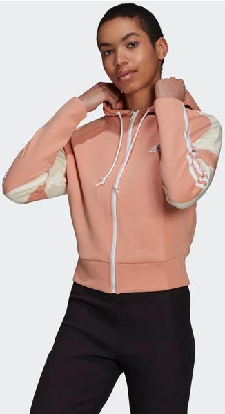 Adidas Sportswear Colorblock Full-Zip Jacket Women (H20223) ambient blush