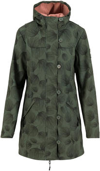 blutsgeschwister Softshell-Parka Wild Weather Long Anorak (001203-001) whispering leaves