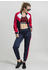 Urban Classics Ladies Short Raglan Track Jacket (TB1856-01224-0042) navy/fire red/white