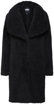 Urban Classics Long Teddy Coat Black
