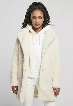 Urban Classics Ladies Oversized Sherpa Coat (TB3058-02903-0037) whitesand
